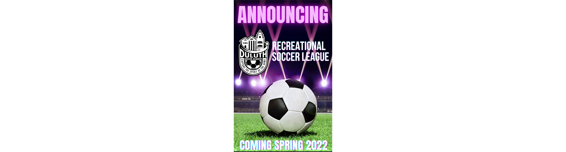 Announcing Recreational Soccer League
